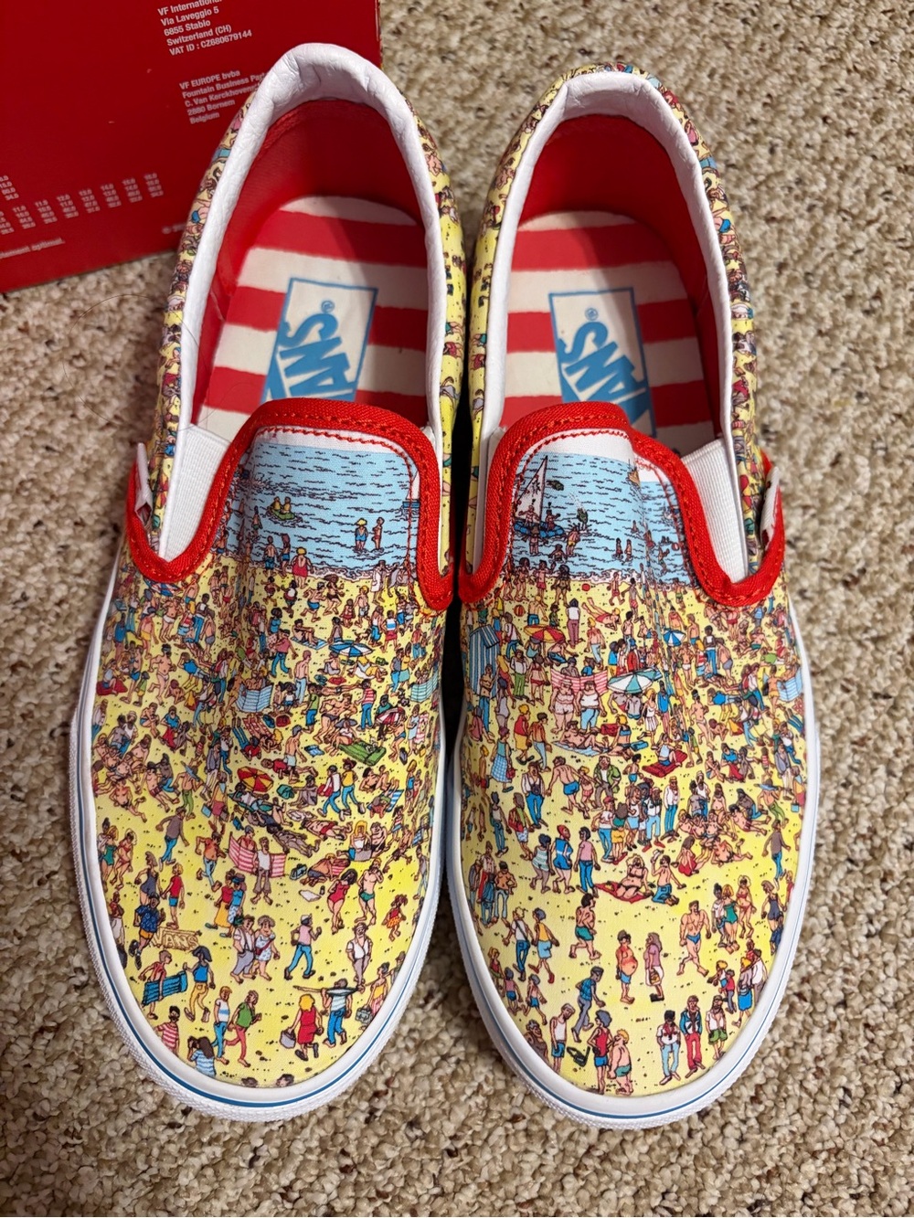 Vans Yellow 'Where's Waldo?' Collector Shoe Box